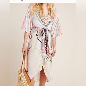 Anthropology MIDI Doleman sleeve dress 1x